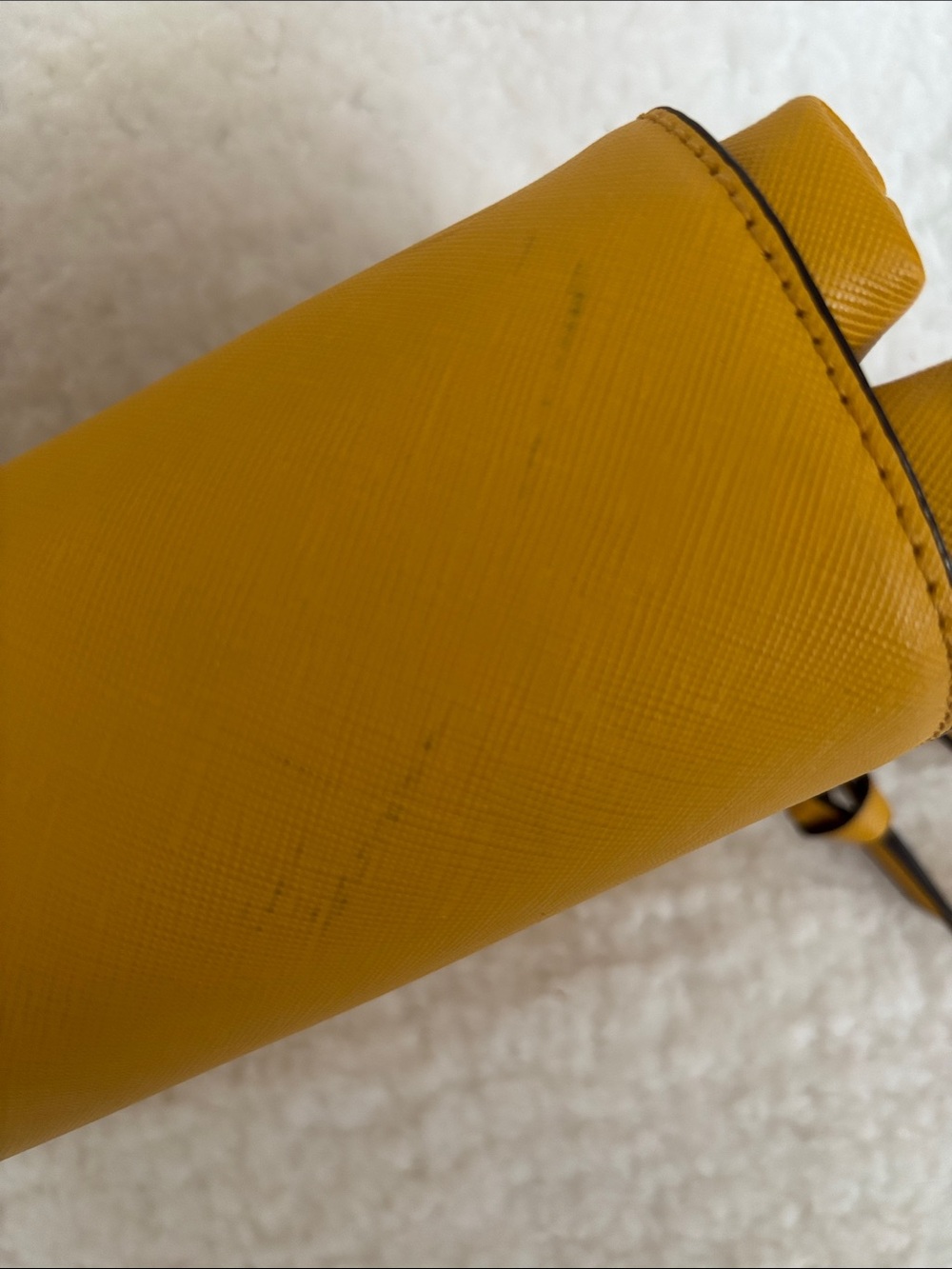 Steve Madden Yellow Crossbody Bag with Studded Multi-Color Strap - Picture 10 of 10